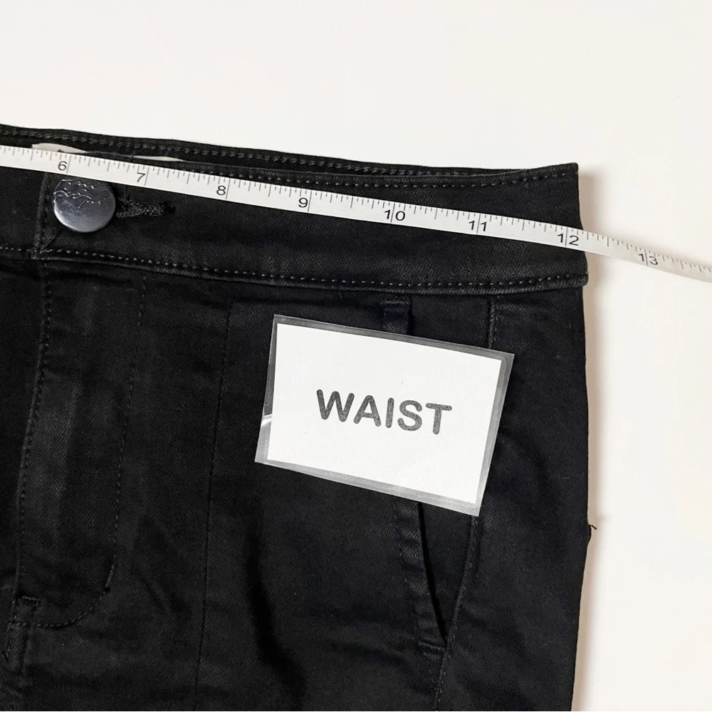 Free People We the Free Split Flare‎ Jeans 24 00 black high rise front slit